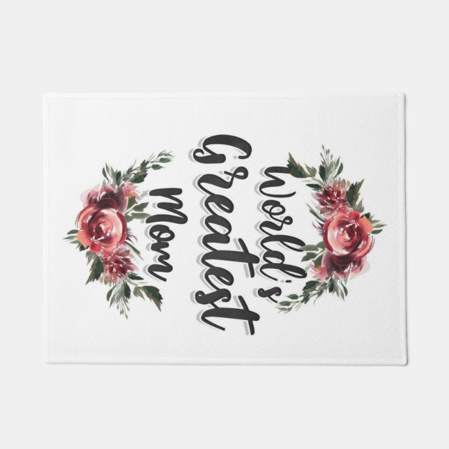 World's Greatest Mum | Gift For Mum Doormat (Front)
