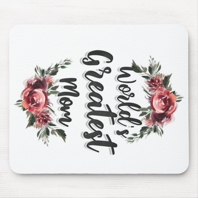 World's Greatest Mum | Gift For Mum Mouse Mat (Front)