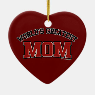 World's Greatest Mum Heart Ornament