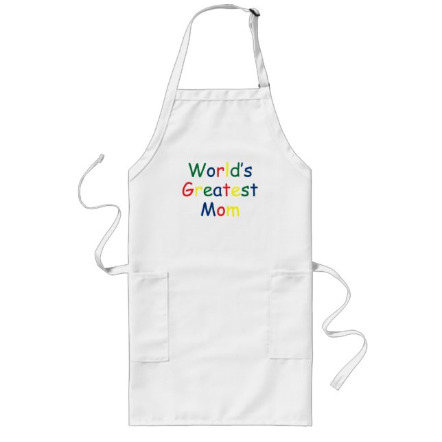 Worlds Greatest Mum Long Apron (Front)