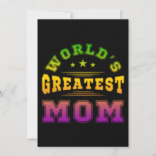 World's Greatest Mum Mother's Day Gift Invitation