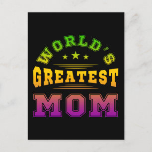 World's Greatest Mum Mother's Day Gift Postcard