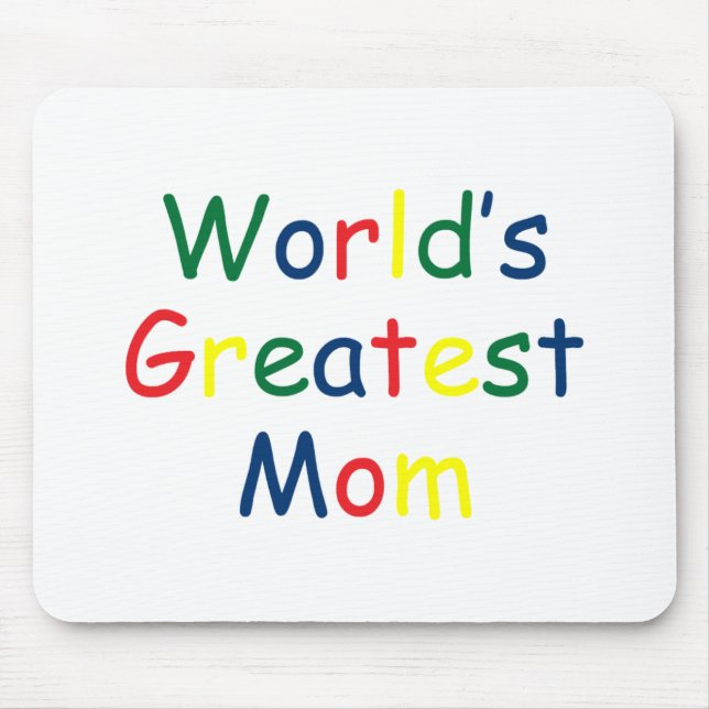 Worlds Greatest Mum Mouse Mat (Front)