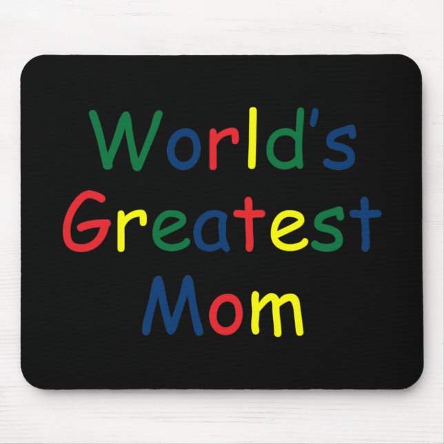 Worlds Greatest Mum Mouse Mat (Front)