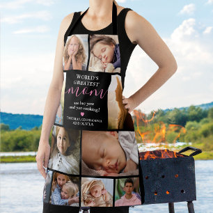 World's Greatest Mum Photo Collage Apron
