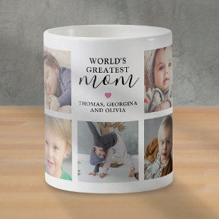 World's Greatest Mum Photo Collage Coffee Mug