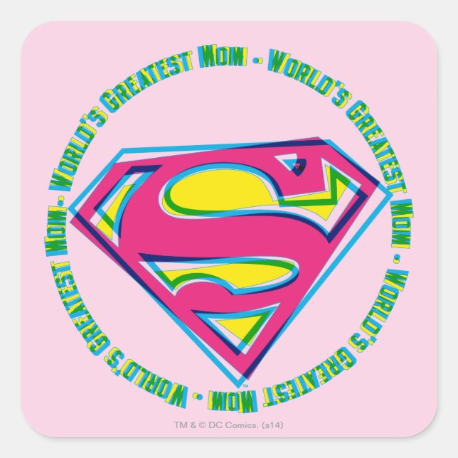 World's Greatest Mum Square Sticker (Front)