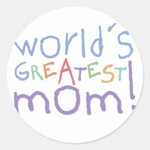 World's Greatest Mum Stickers