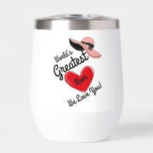 World's Greatest Mum Thermal Wine Tumbler