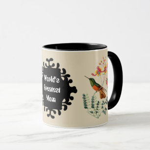 World's Greatest Mum Vintage Humming bird mug