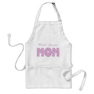 World's Greatest Mum - White Background Standard Apron
