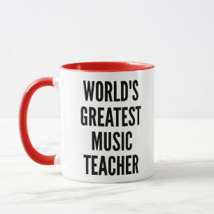 Worlds Greatest Music Teacher Mug