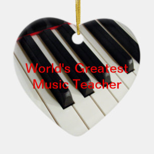 World's Greatest Music Teacher Ornament