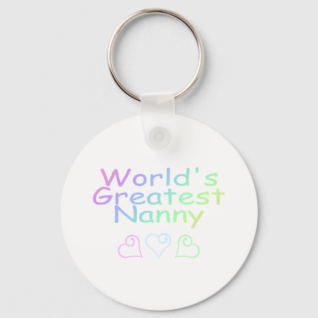 Worlds Greatest Nanny Key Ring (Front)