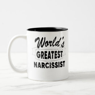 Worlds Greatest Narcissist Two-Tone Coffee Mug