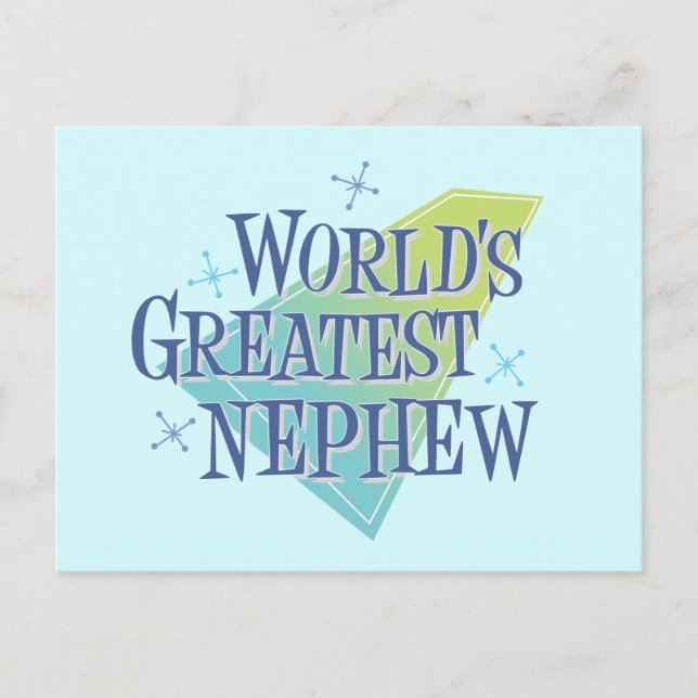 World's Greatest Nephew Postcard (Front)