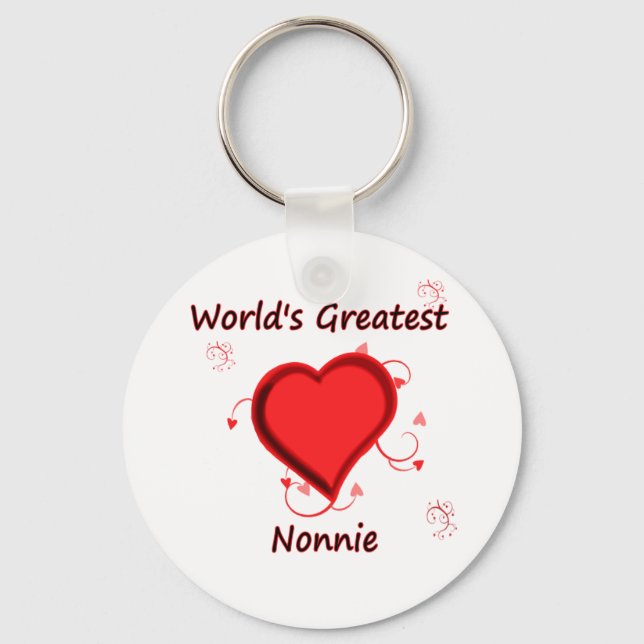 World's Greatest nonnie Key Ring (Front)