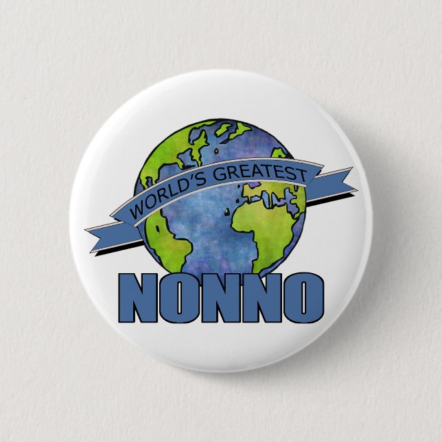 World's Greatest Nonno 6 Cm Round Badge (Front)