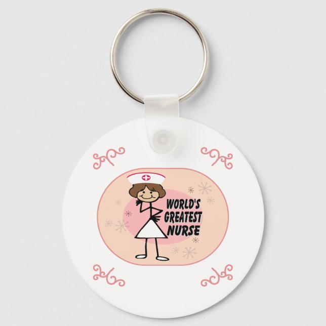 World's Greatest Nurse Key Ring (Front)