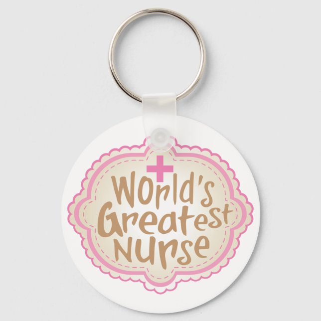 World's Greatest Nurse Keychain (Front)
