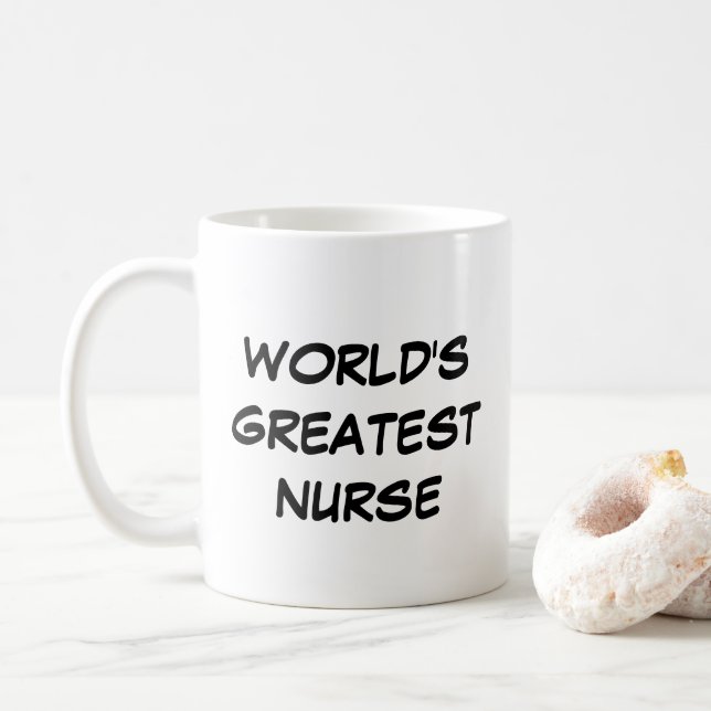 "World's Greatest Nurse" Mug (With Donut)