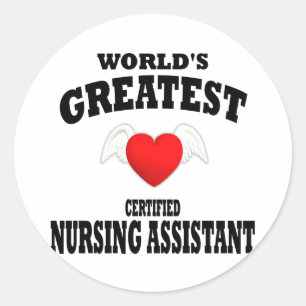 World's Greatest Nursing Assistant Classic Round Sticker