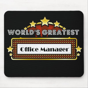 World's Greatest Office Manager Mouse Mat