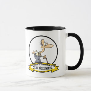 WORLDS GREATEST OLD GEEZER CARTOON MUG