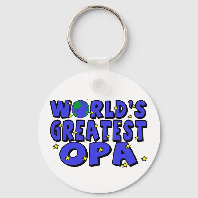World's Greatest Opa Key Ring (Front)