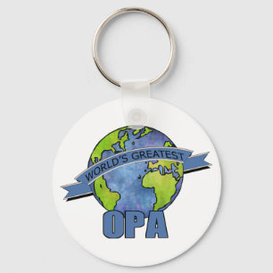 World's Greatest Opa Key Ring