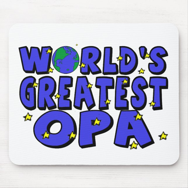 World's Greatest Opa Mouse Mat (Front)