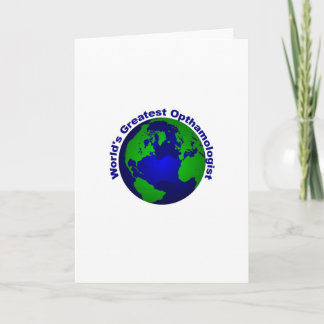 World's Greatest Opthalmologist Card