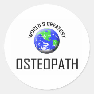 World's Greatest Osteopath Classic Round Sticker