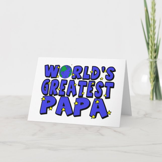 World's Greatest Papa Card (Front)