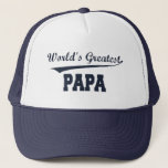 World's Greatest Papa hat<br><div class="desc">Show Papa how much you love him with a World's Greatest Papa hat!  Also available on any style shirt or sweatshirt.</div>
