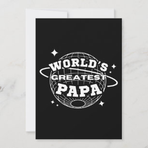 World's Greatest Papa Invitation