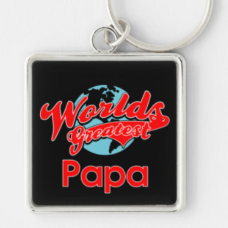 World's Greatest Papa Key Ring