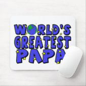 World's Greatest Papa Mouse Mat (With Mouse)