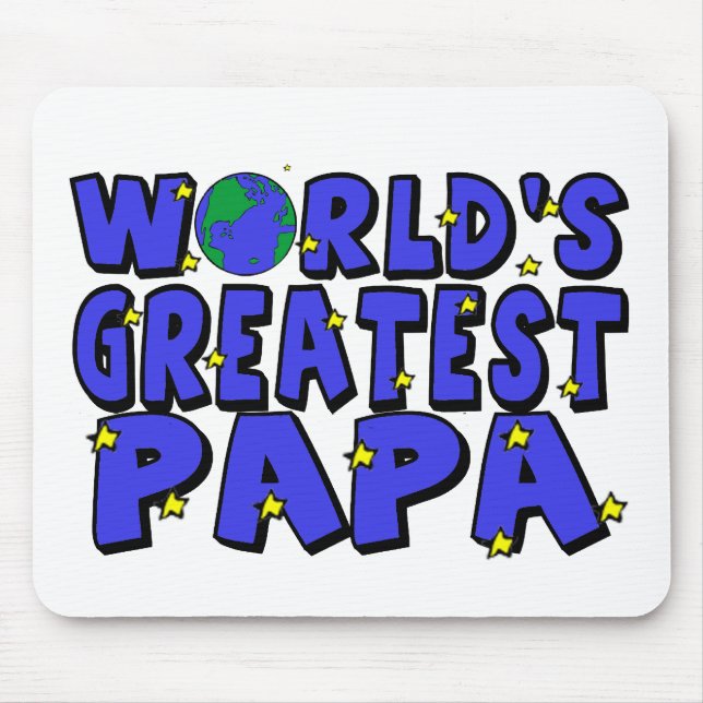 World's Greatest Papa Mouse Mat (Front)