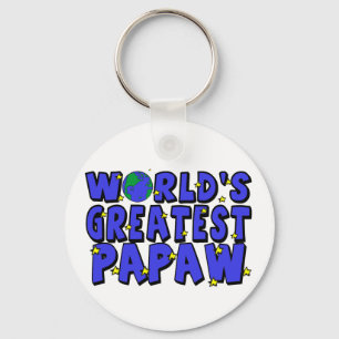 World's Greatest Papaw Key Ring