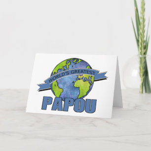 World's Greatest Papou Card