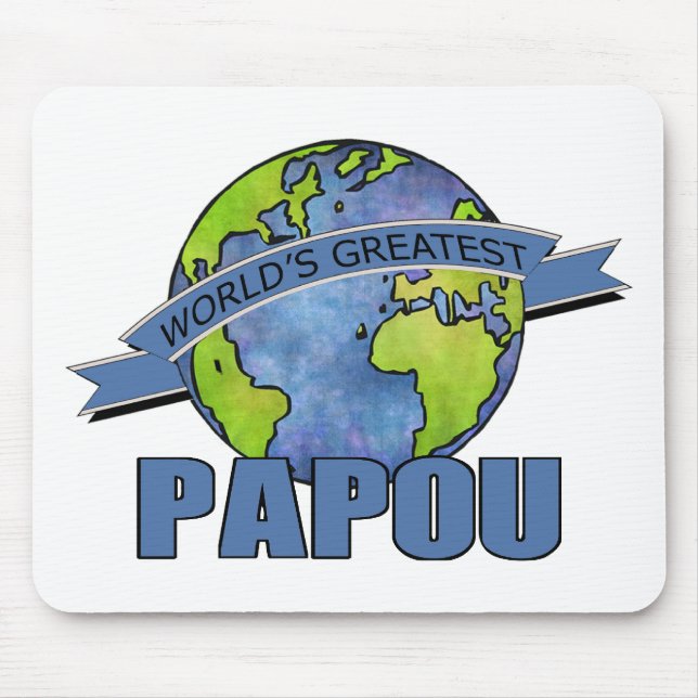 World's Greatest Papou Mouse Mat (Front)