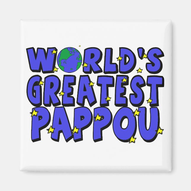 World's Greatest Pappou Magnet (Front)