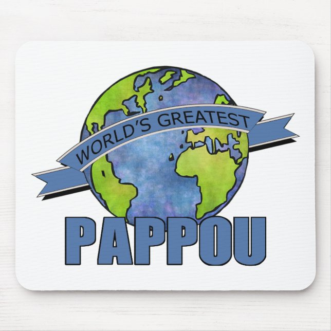 World's Greatest Pappou Mouse Mat (Front)