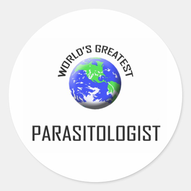 World's Greatest Parasitologist Classic Round Sticker (Front)