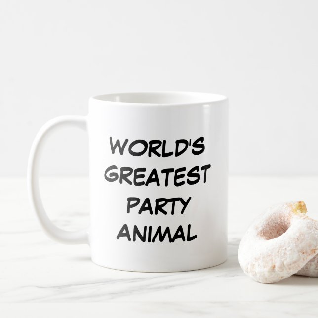 "World's Greatest Party Animal" Mug (With Donut)