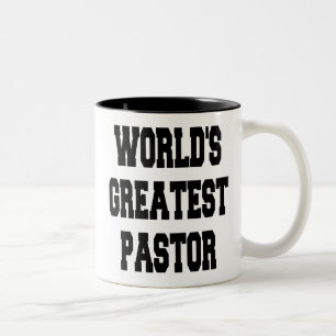 Worlds Greatest Pastor Two-Tone Coffee Mug