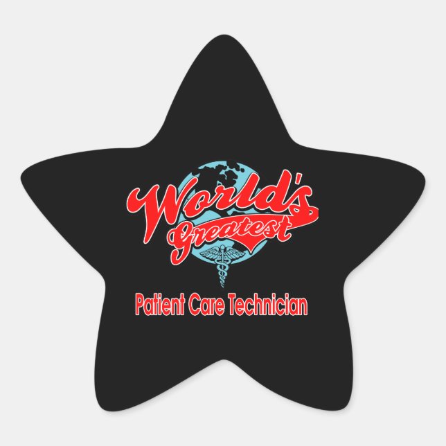 World's Greatest Patient Care Technician Star Sticker (Front)