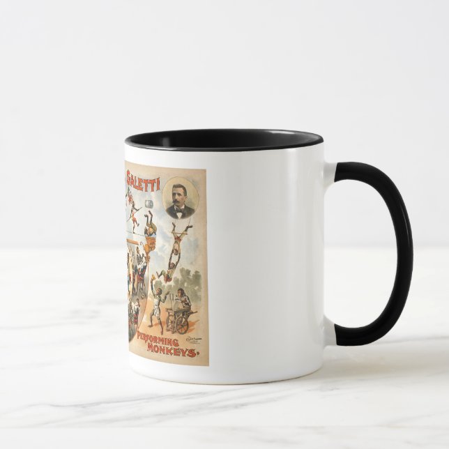 World's Greatest Performing Monkeys 1892 Mug (Right)