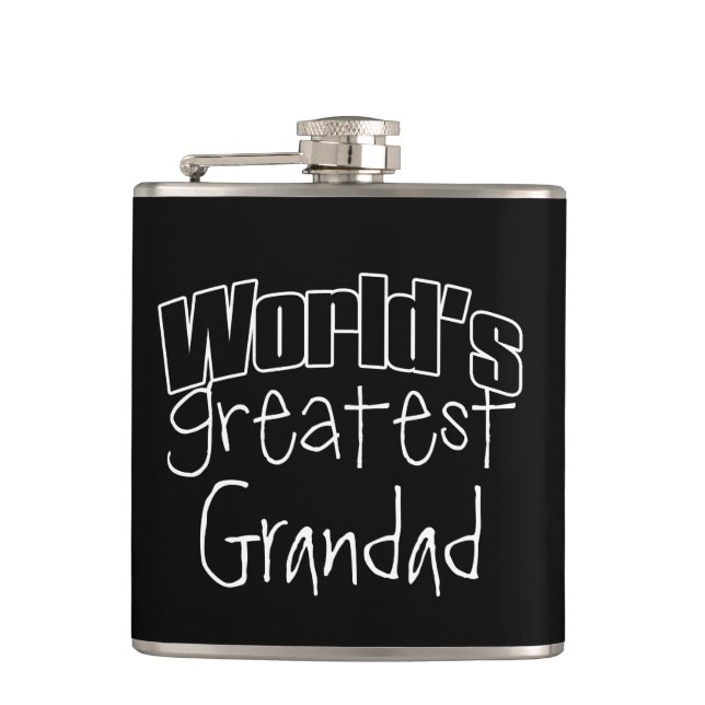 Worlds Greatest Personalised Hip Flask (Front)